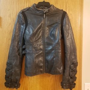 Faux leather jacket